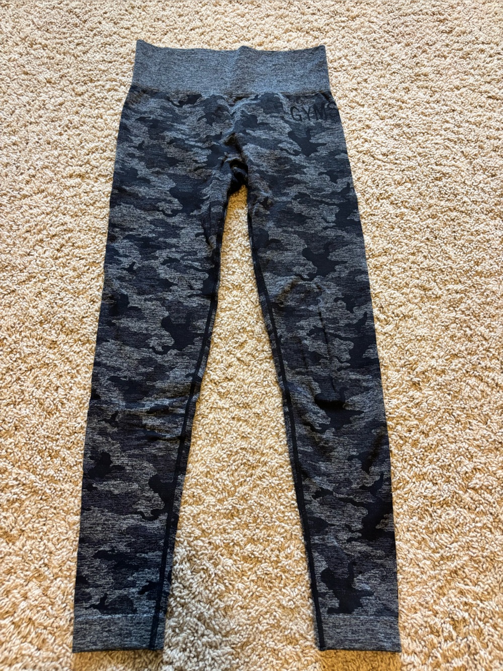 Gymshark Gray Camo Leggings